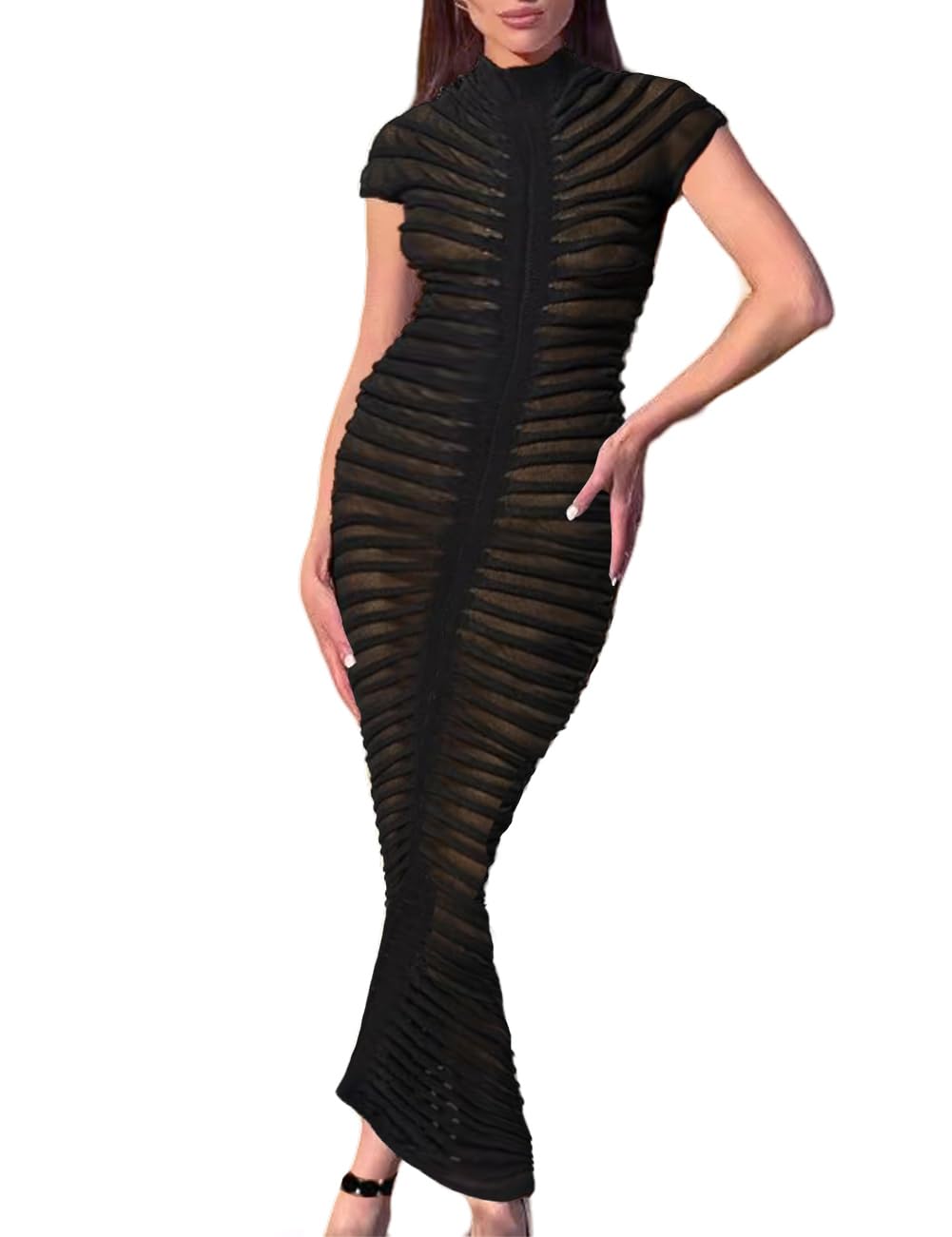Sheer Sweater Dress for Women - Fall 2023 Fashion